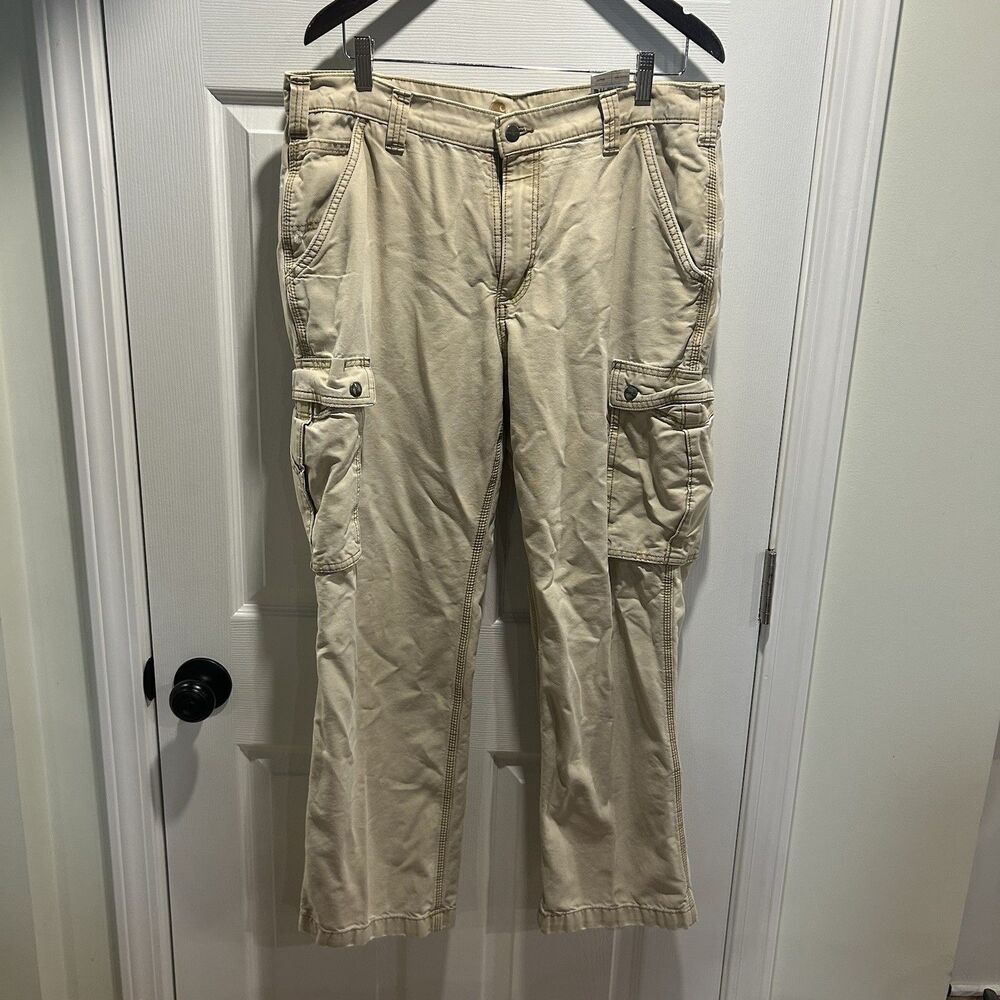 Carhartt Mens Cargo Pants 36x30 Tan  Beige Relaxed Fit Khaki Pockets Casual